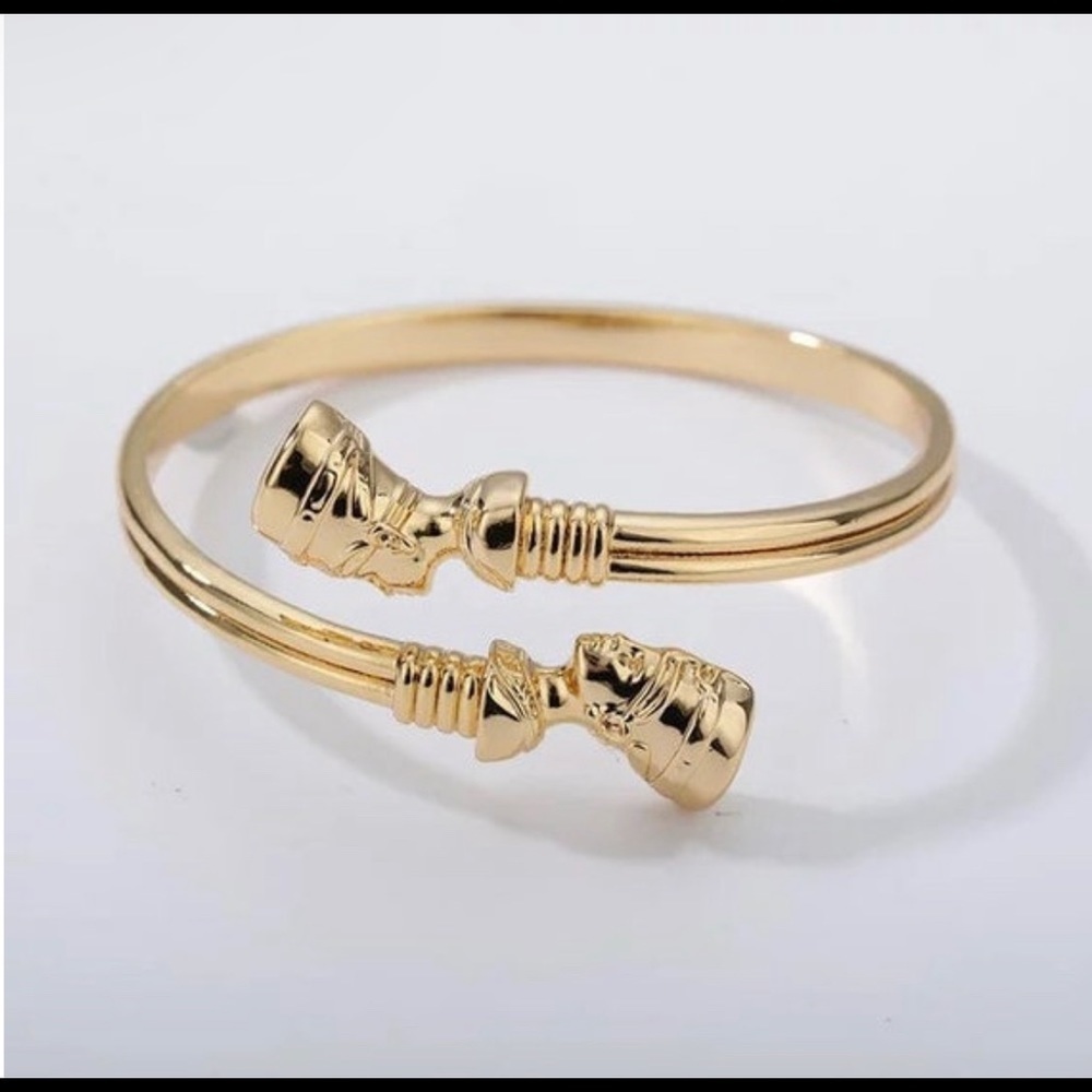 nefertiti bangle , nefertiti bracelet , nefertiti jewelry, african jewel… - Picture 3 of 4